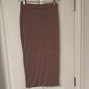 Sabora Classic Tan Pencil Skirt